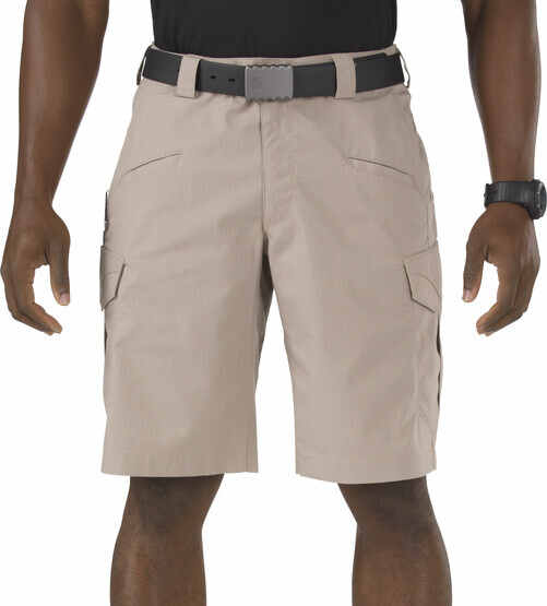 5.11 Tactical Stryke Short - 11" in khaki, front view